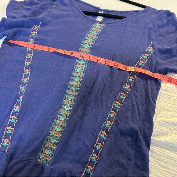 Summer Boho Pheasant Top Tunic Medium - Picture 5 of 8